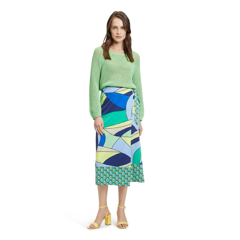 Midi Skirt With All Over Print