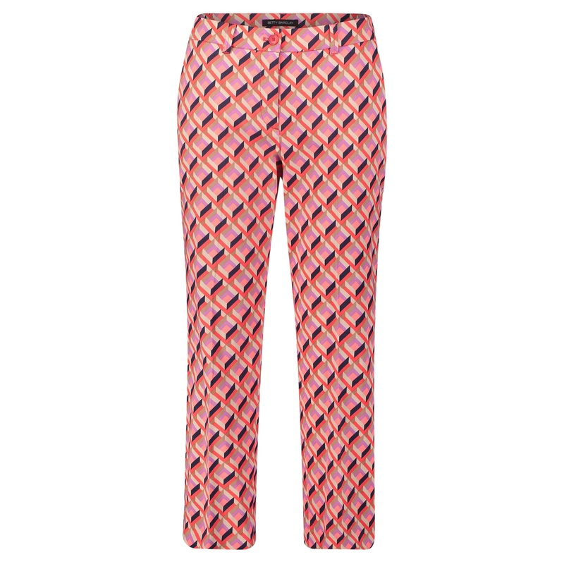 Patterened Cropped Trousers