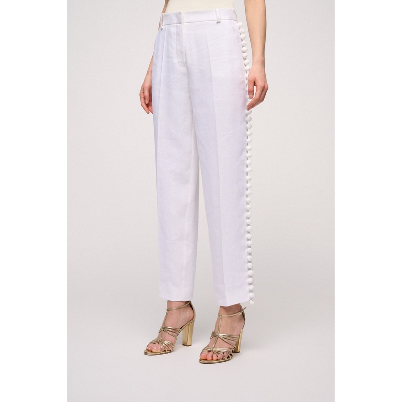 Pom Pom Trousers With Side Trim