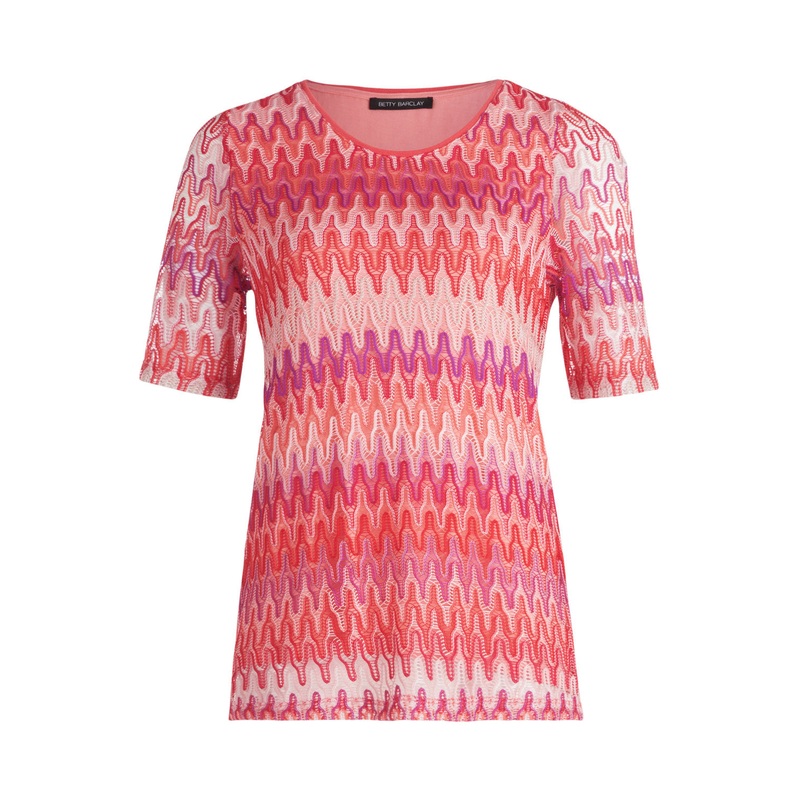 Printed Short Sleeve Blouse
