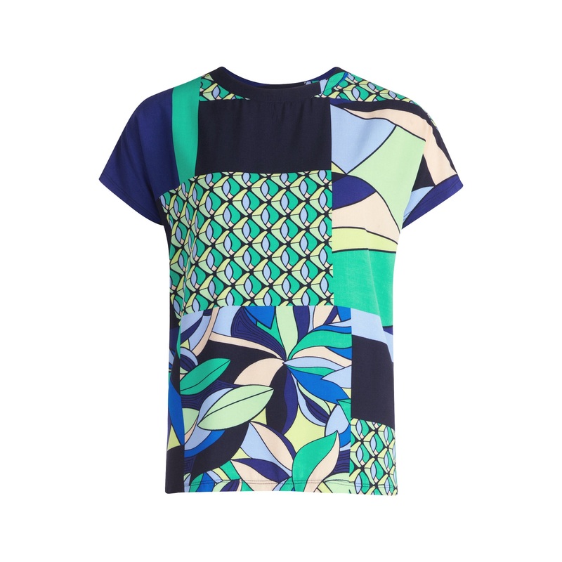 Short Sleeve Printed Blouse
