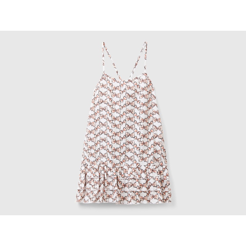 Dress With Bow Print