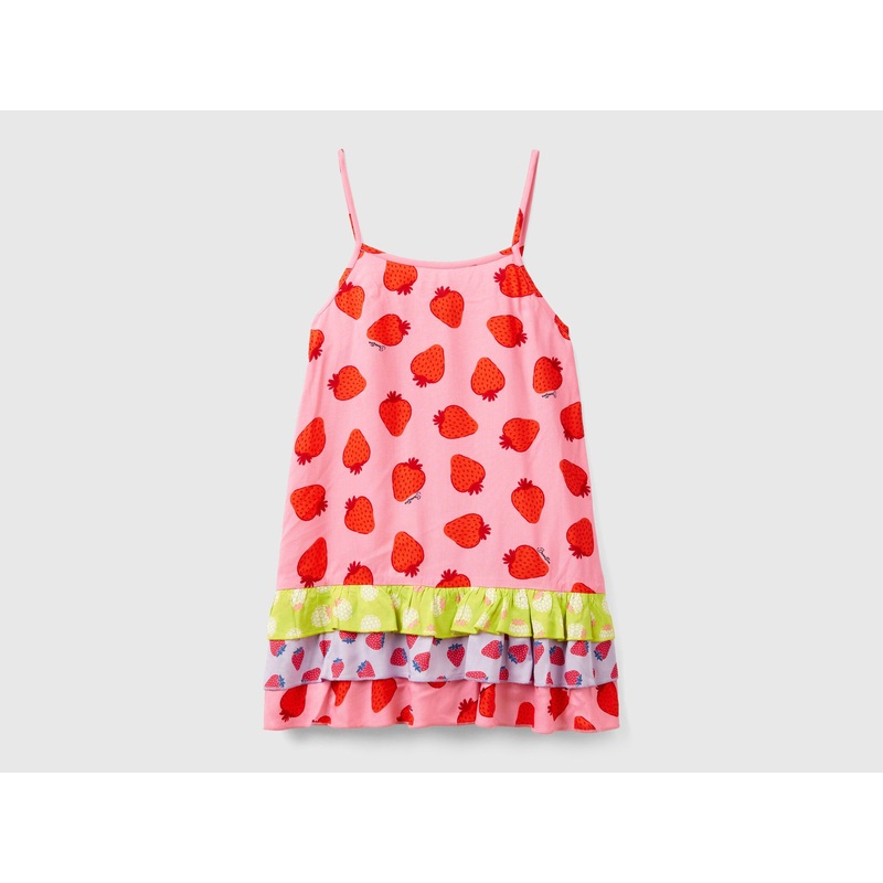 Dress With Fruit Pattern