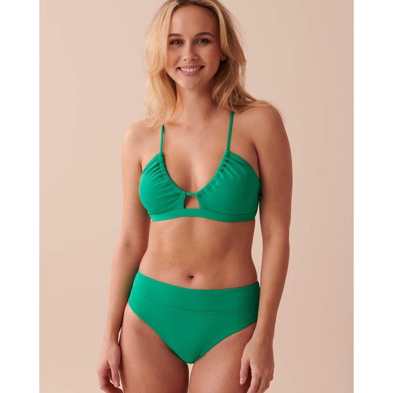 Emerald Mid Waist Bikini Bottom