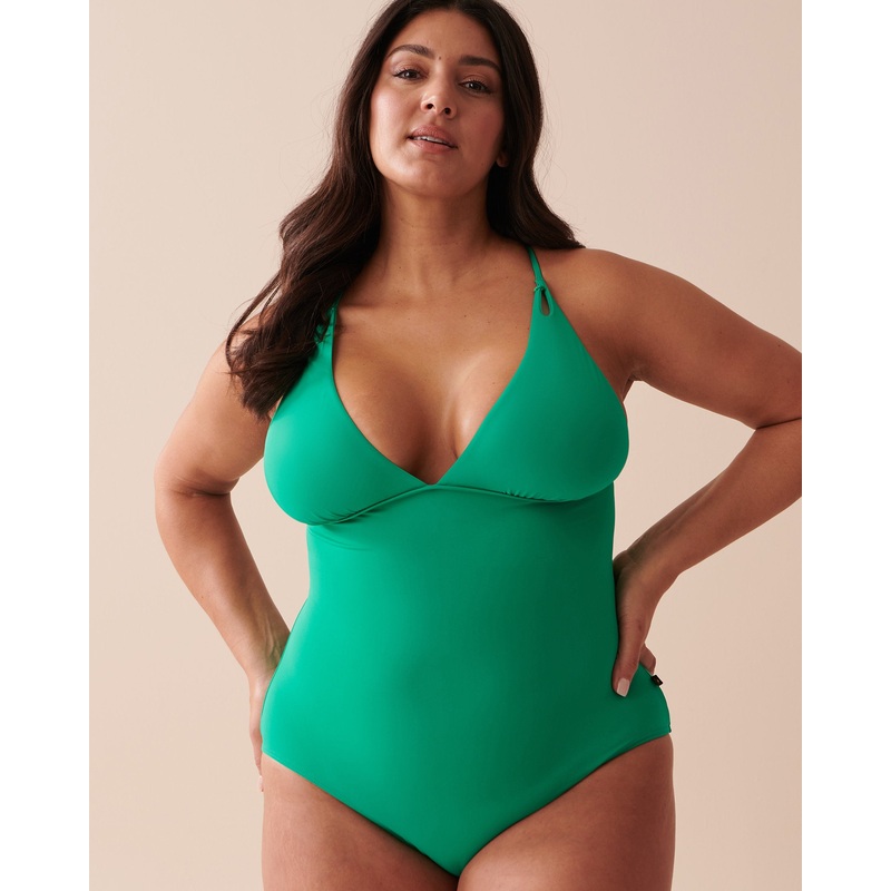 Emerald Plunge One-Piece Swimsuit