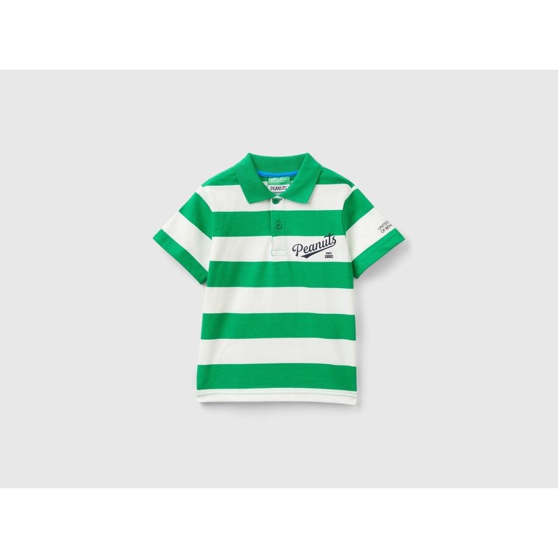 Peanuts Striped Polo Shirt