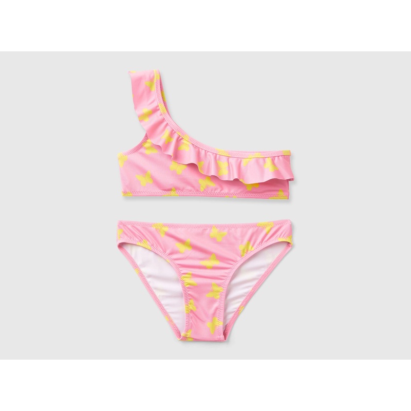 Pink Bikini With Butterfly Pattern