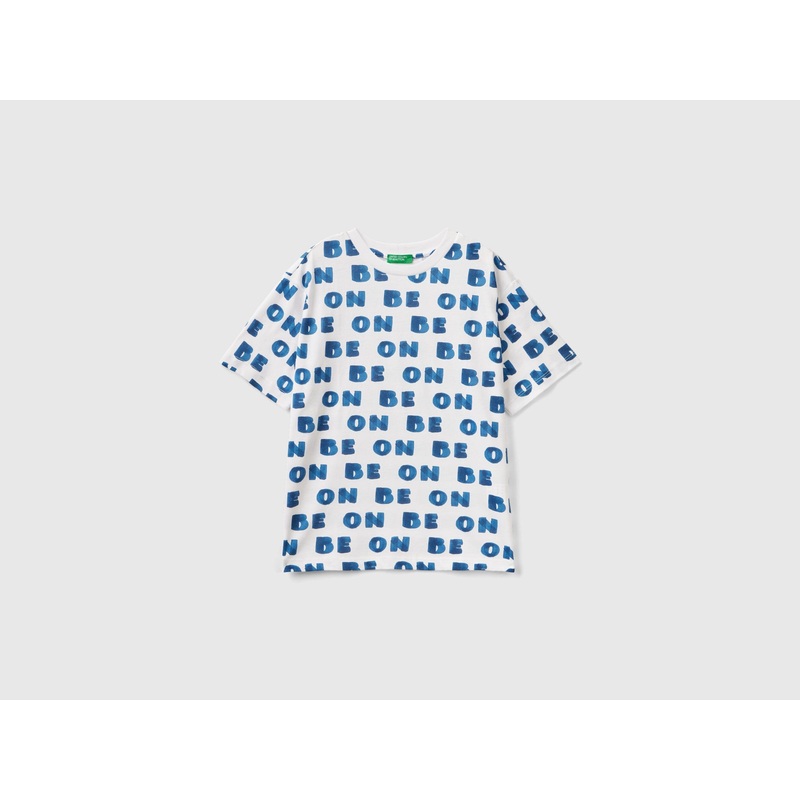 T-Shirt With "Be On" Print