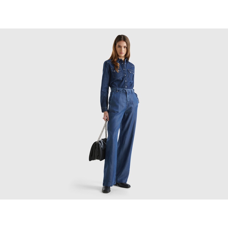 Wide Trousers In Sustainable Viscose