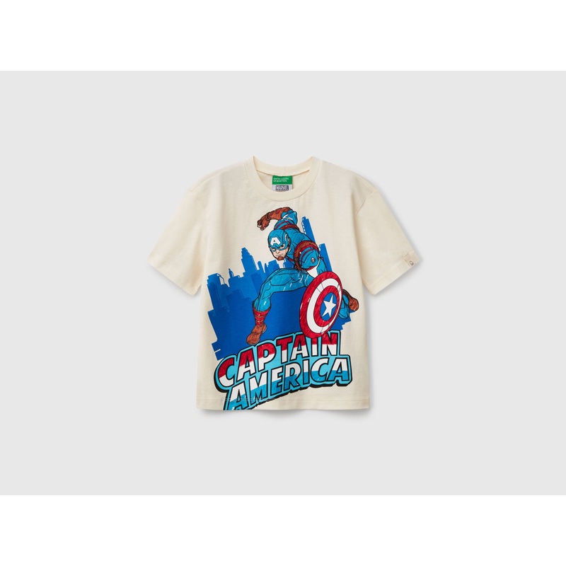 Captain America Marvel T-Shirt in Cotton