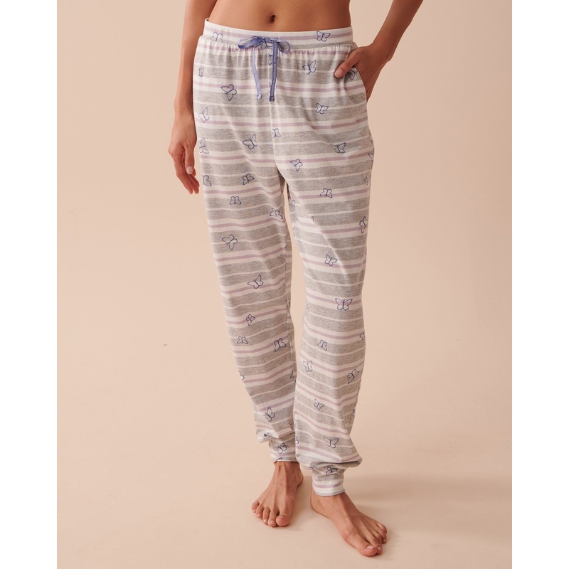 Cotton Fitted Pajama Pants