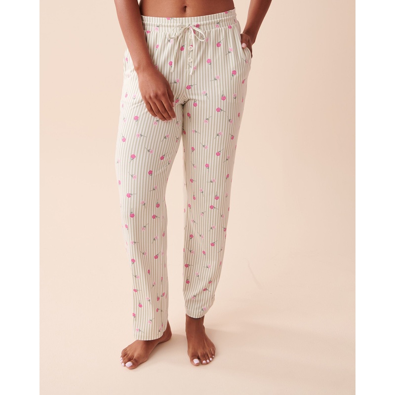 Ditsy Floral Stripes Super Soft Pajama Pants