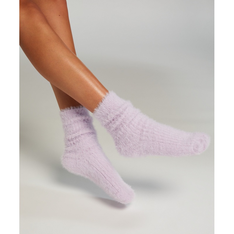 Liv Fluffy Rib Socks