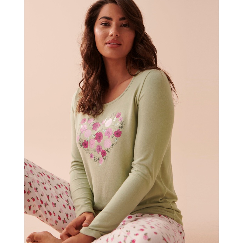 Recycled Fibers Floral Long Sleeve Shirt