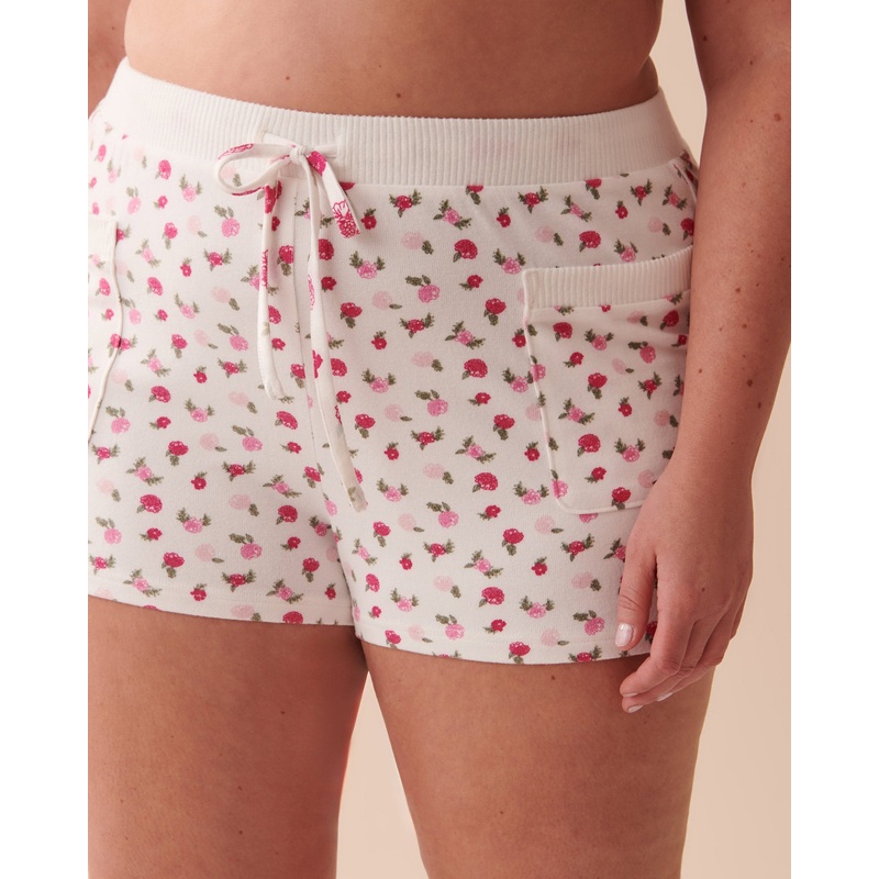 Recycled Fibers Floral Pajama Shorts