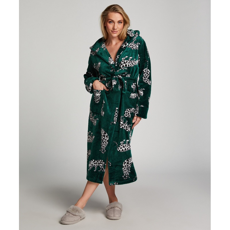 Robe Long Flannel Fleece Cats