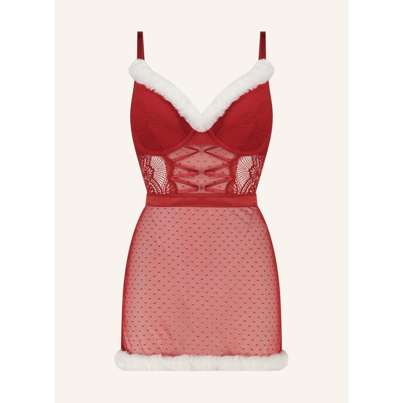 Wired Sexy Santa Babydoll In Different Cup Sizes