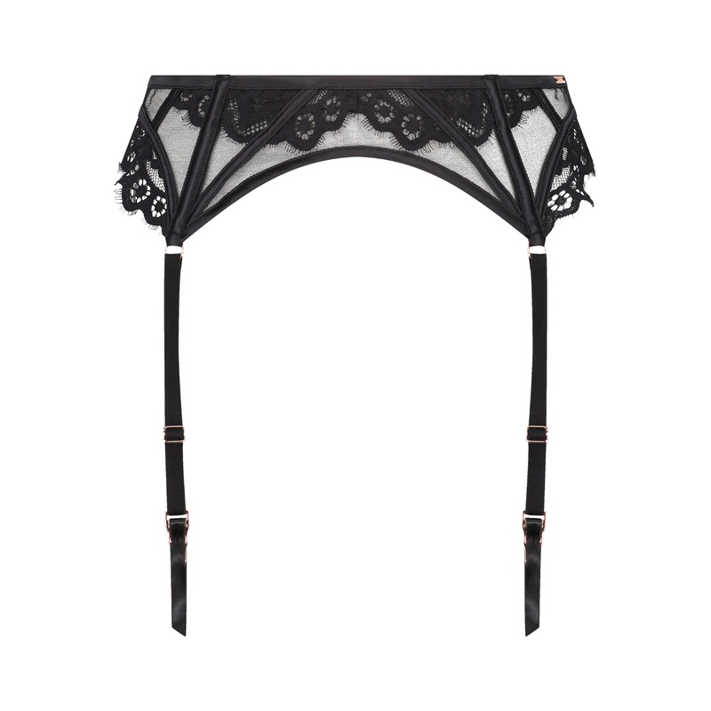 Black Lace Garter Belt