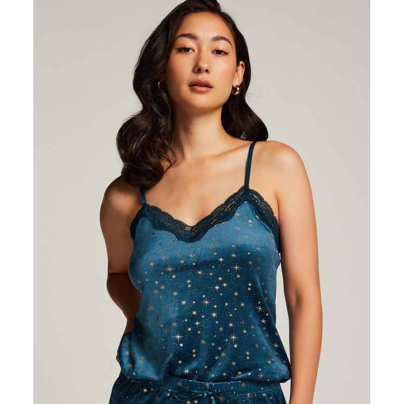Cami Velours Lace Stars