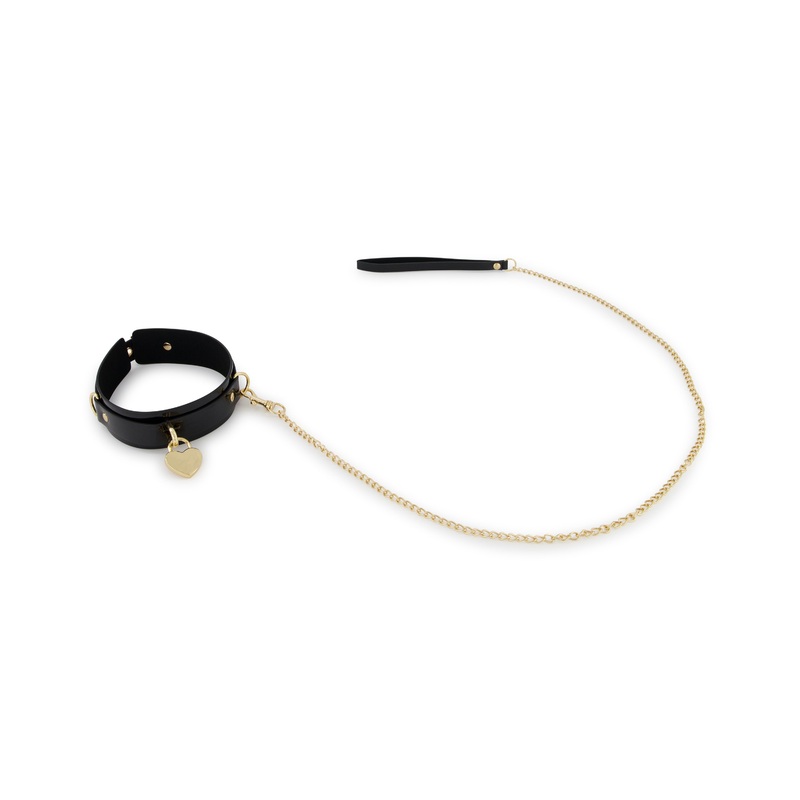 Choker Leash Glossy Pu