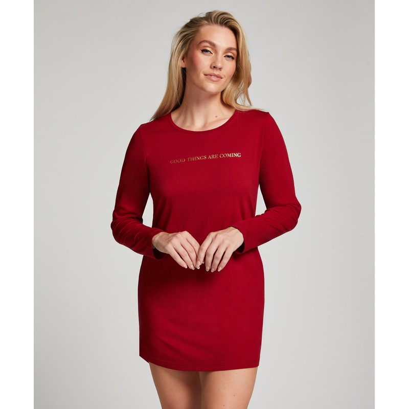 Nightie Long Sleeve R-Neck Good Things
