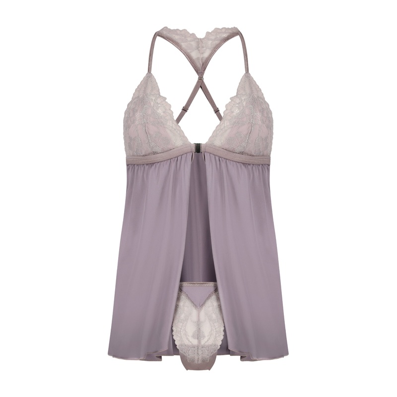 Satin Lace Meghan Babydoll