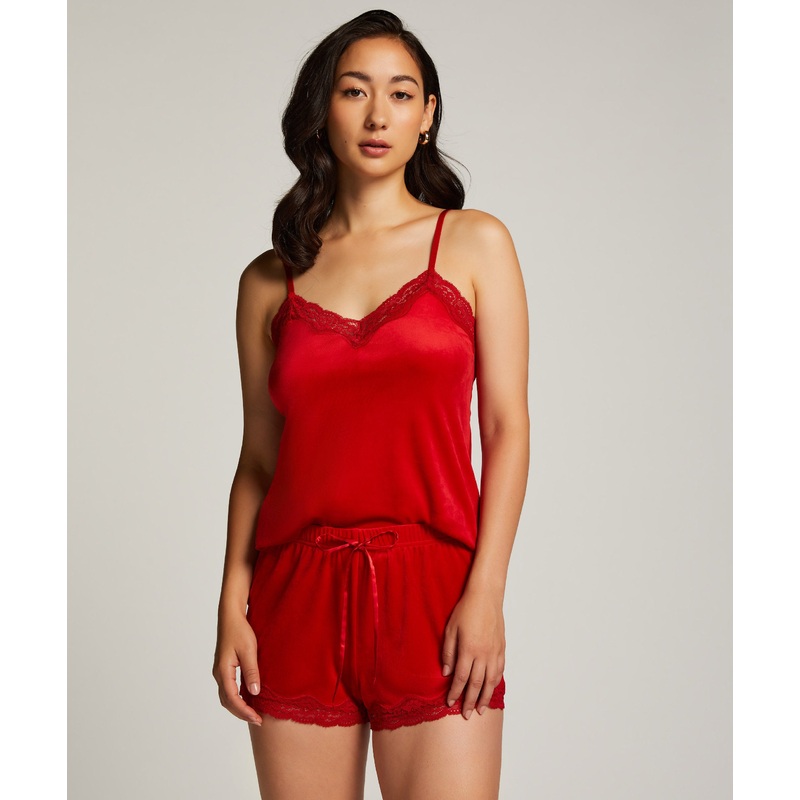 Short Velours Scallop Lace