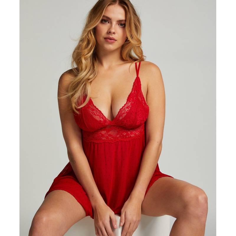 Babydoll Dot Mesh Lace Beatriz