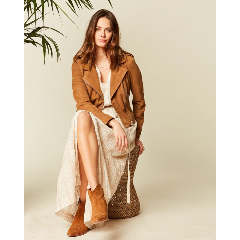 Beige Robe Longue Bertille