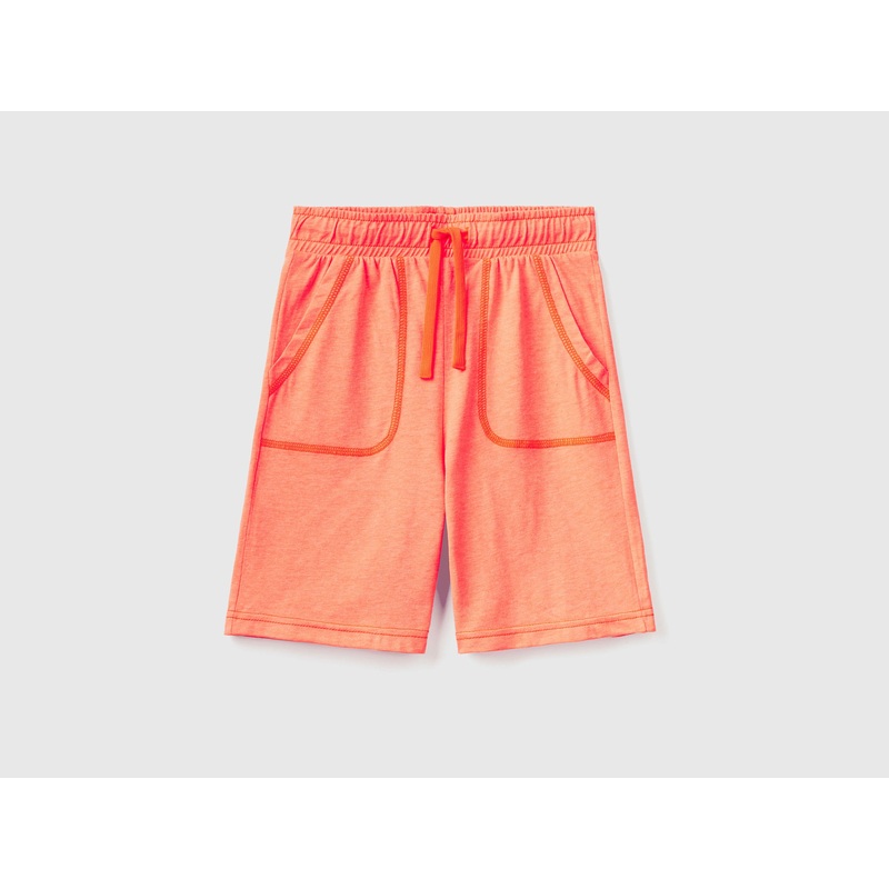 Bermudas In Recycled Fabric With Pocket