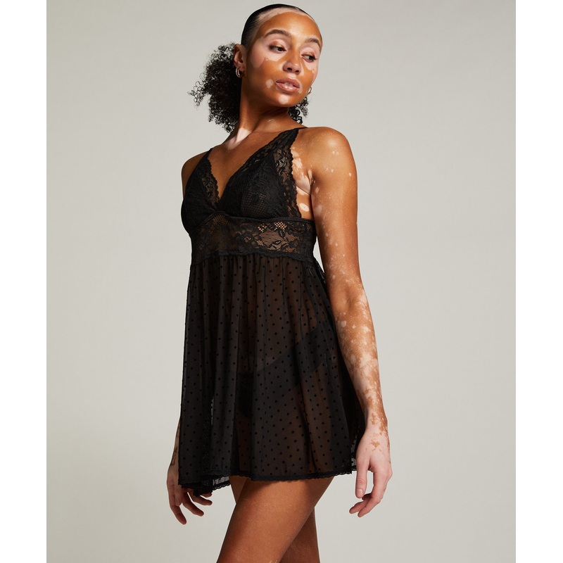 Dot Mesh Lace Beatriz Babydoll