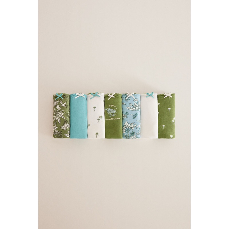 Green Print Pack Hipster Briefs