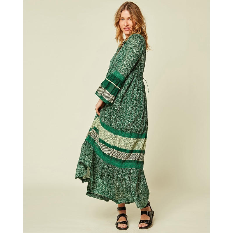 Green Robe Longue Maria