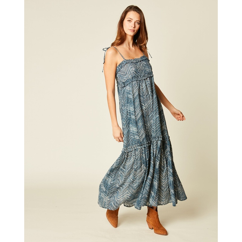 Middle Blue Robe Bretelle Bahia