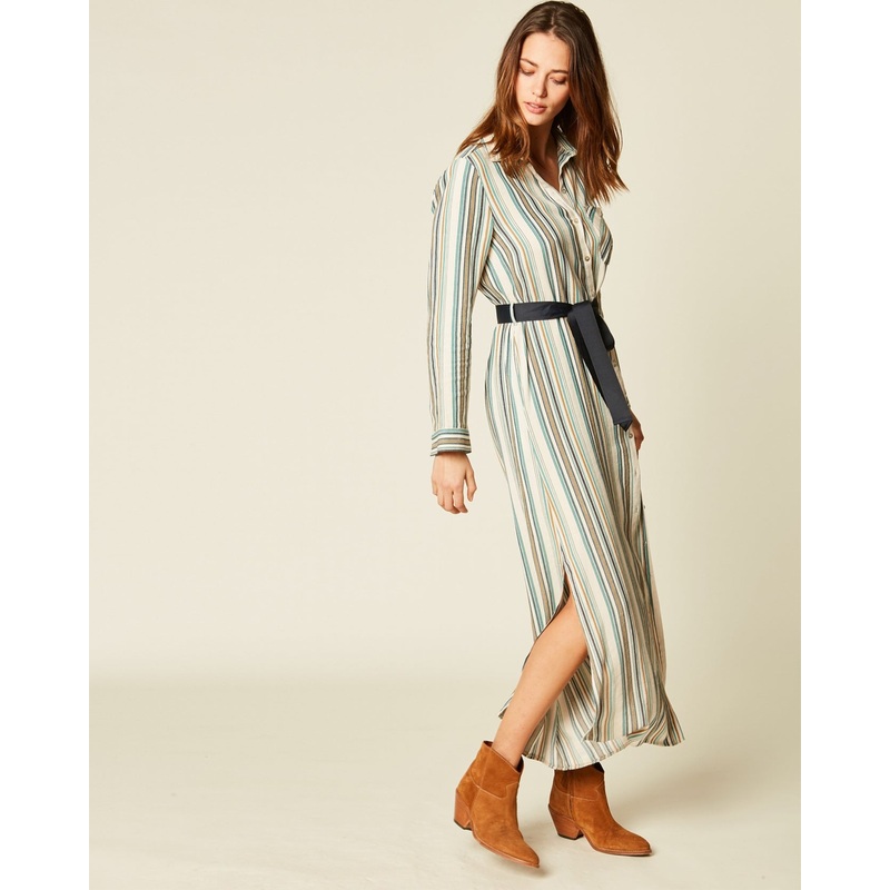 Middle Blue Robe Chemise Noa