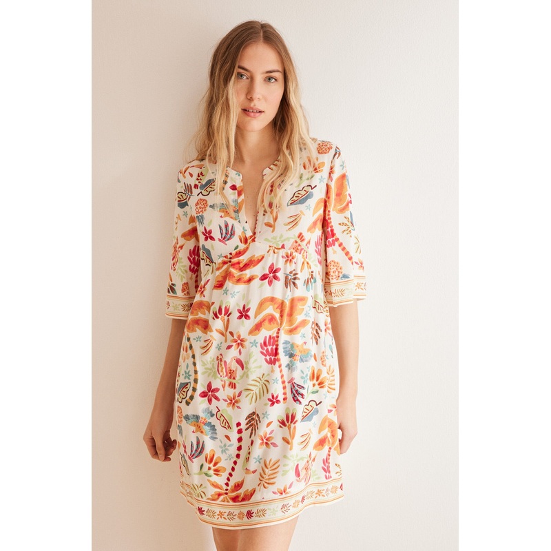 Multicoloured Short Sleeves Camisoles