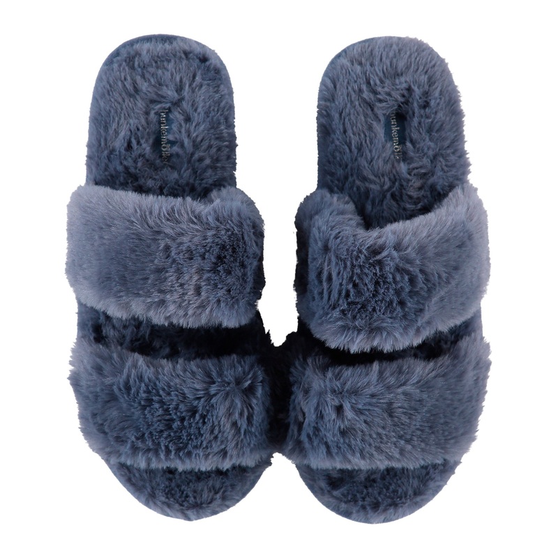 Sara Double Strap Fur Slipper