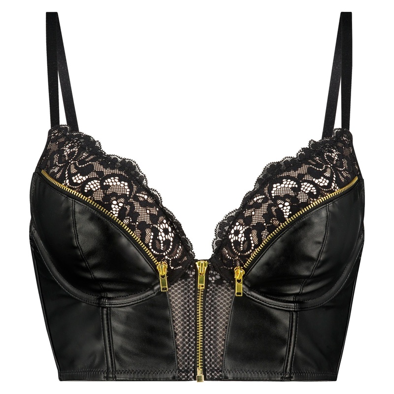 Talia Bustier Bra With Zipper In Different Cup Sizes