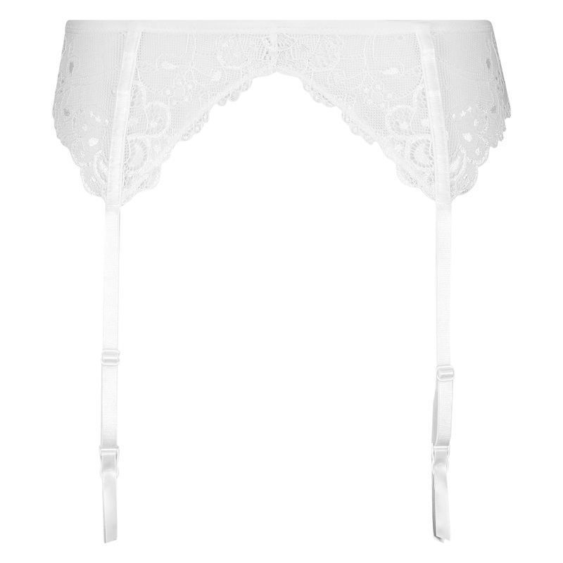White Lace Garter Belt
