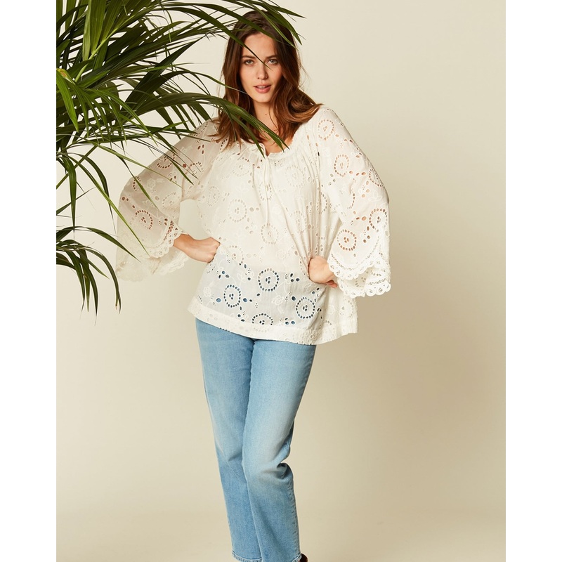 White Tunique Froncee Sarah
