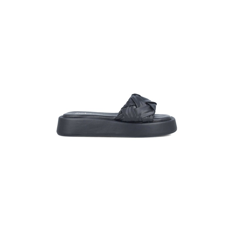 Black Platform Slippers