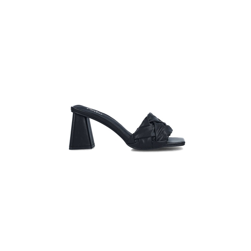 Black Slipper Heels