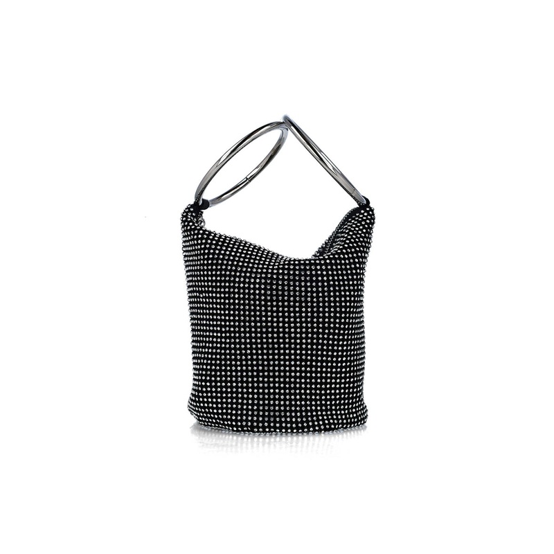 Embellished Handbag With Round Handles