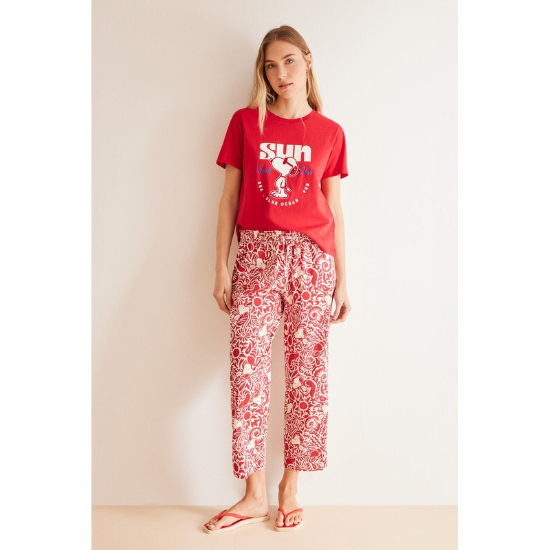 Maroon Capri Pant