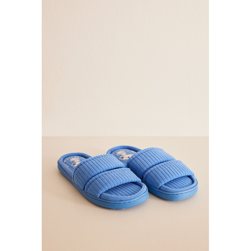 Medium Blue Open Shower Slippers