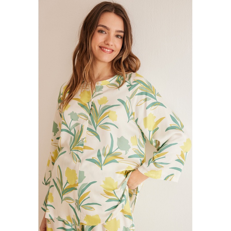 Multicoloured Long Sleeves Masculine Pyjama