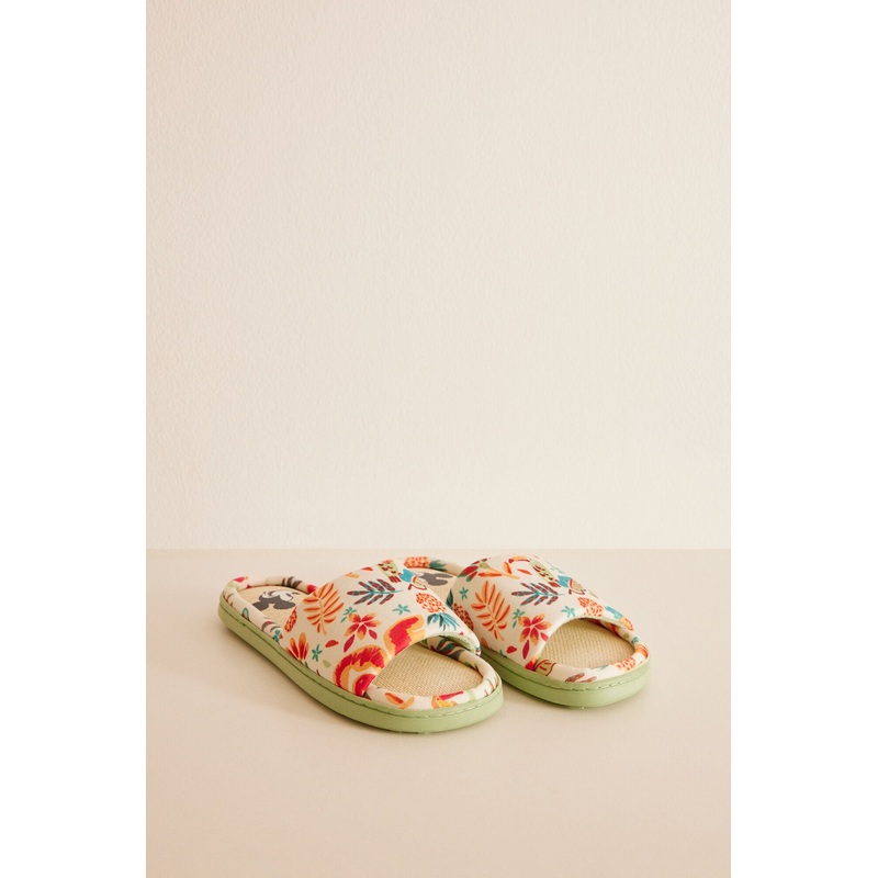 Multicoloured Open Shower Slippers