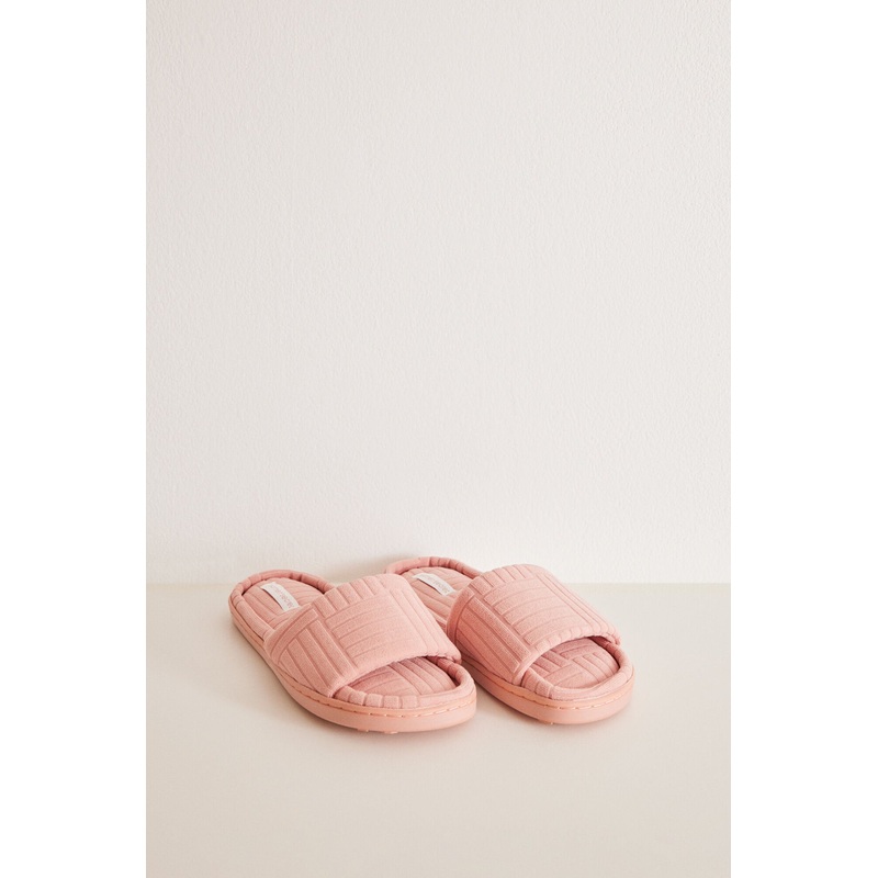 Pink Open Shower Slippers