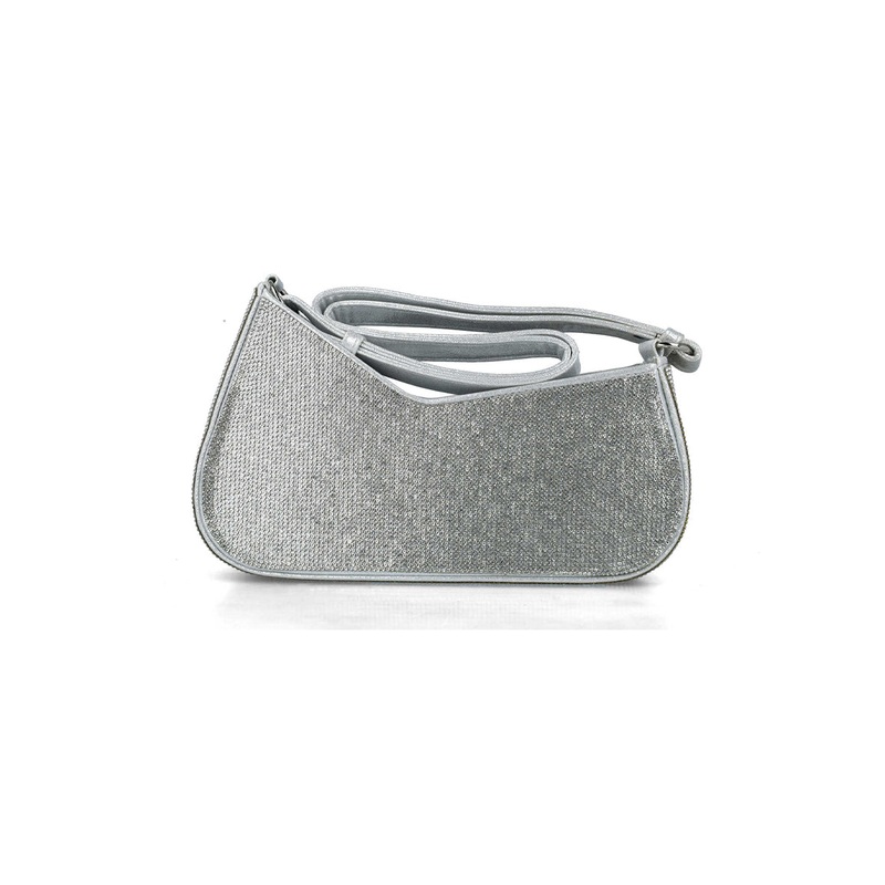 Siver Handbag With Embellishment