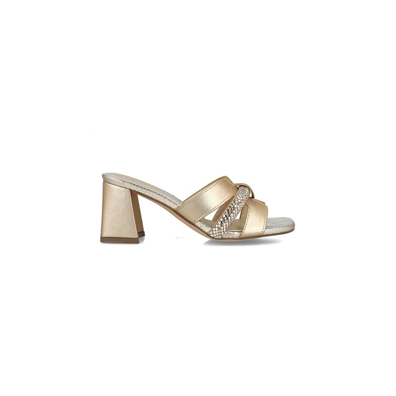Embellished High-Heel Sandal Mules
